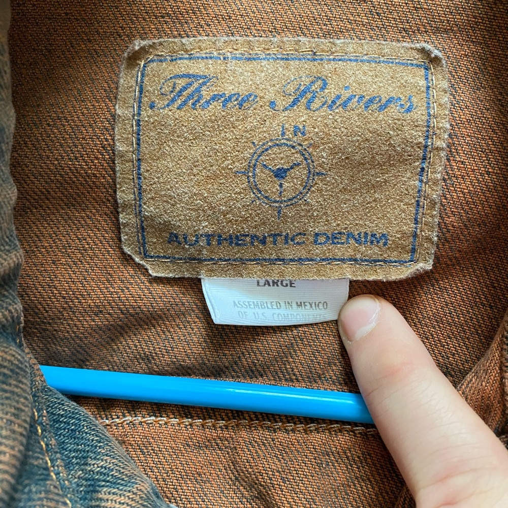 Three Rivers Authentic denim jacket from Mexico.